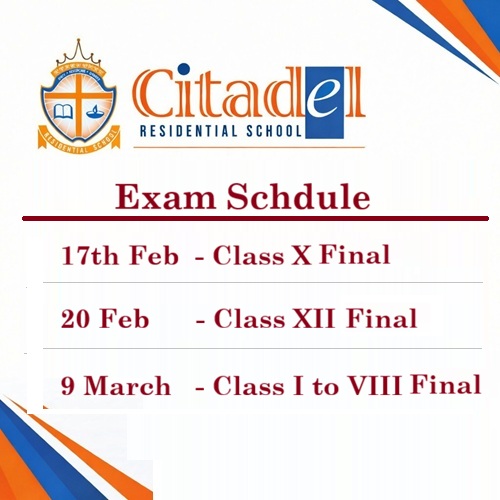 EXAM SCHEDULE – 2026